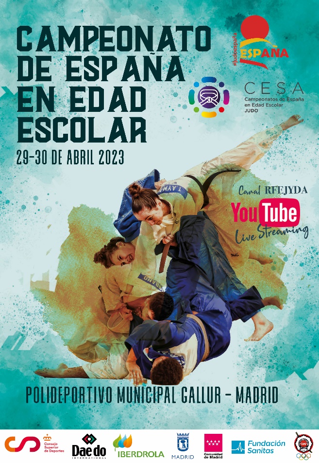 RESULTADOS Campeonato de España de Judo Infantil y Cadete. 29 y 30 abril.